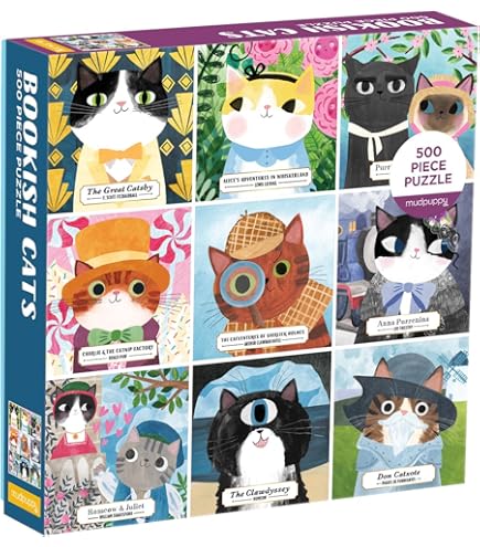 Amazon.com: Mudpuppy Cool Cats A-Z Puzzle, 1000 Piece Cat Jigsaw